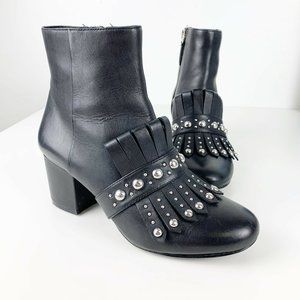 qamile block heel booties